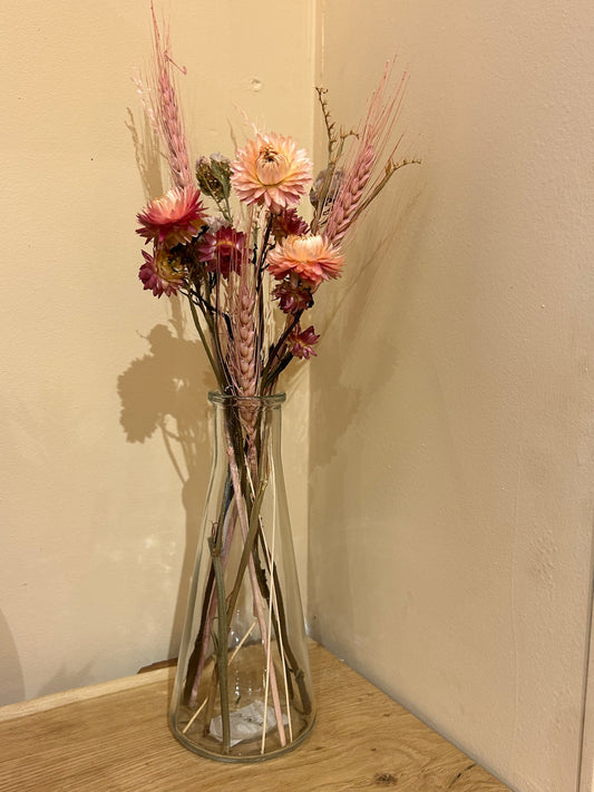 Vase fleurs séchées