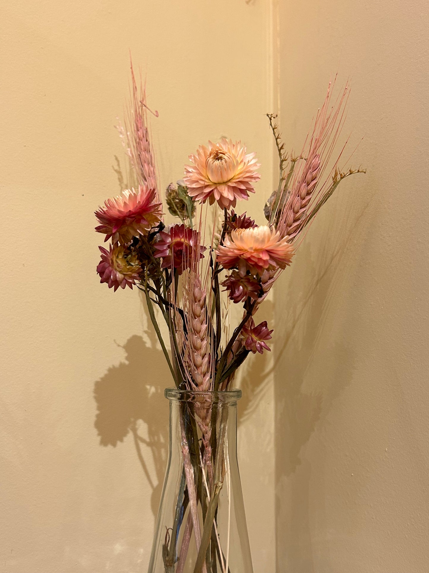 Vase fleurs séchées
